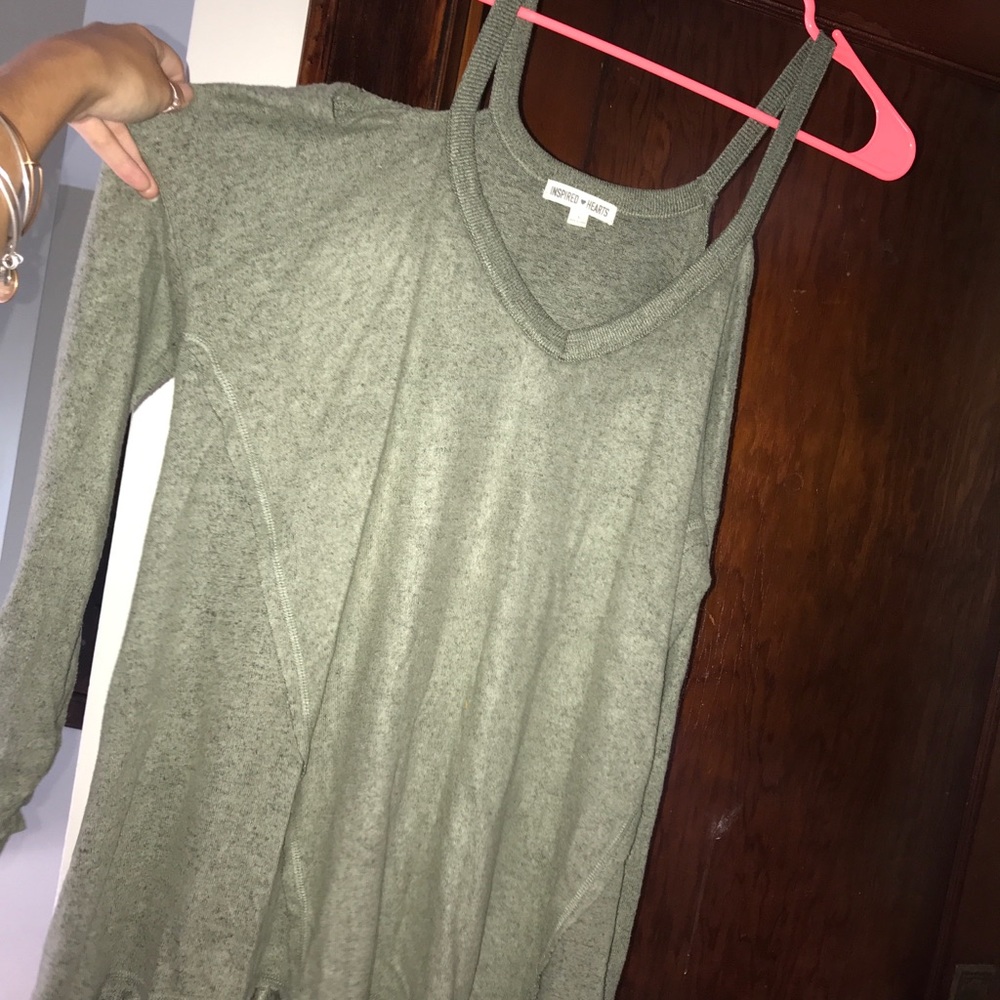 Open shoulder sweater